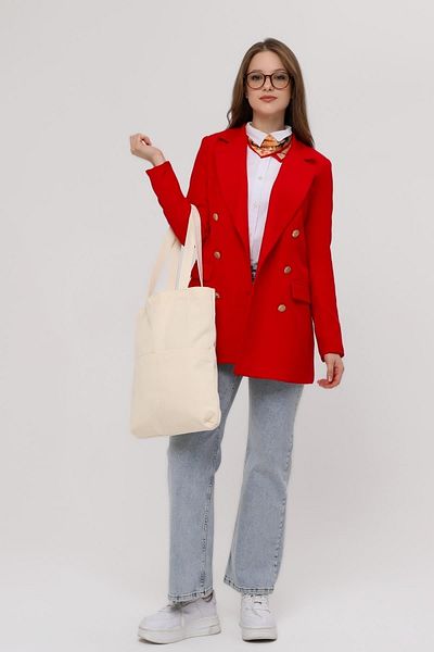 Bagg Ecru Gabardine Bag with 3 Pockets