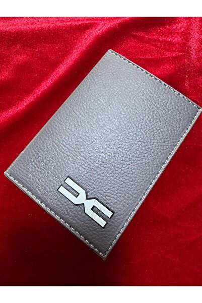 ATTA PAZARLAMA Kabartmalı Pleksi Grı Deri Dacıa Markalı Ruhsatlık, Ruhsat Kıl...