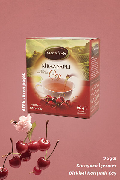 Mecitefendi Kiraz Saplı Bitki Çayı 40'lı Poşet