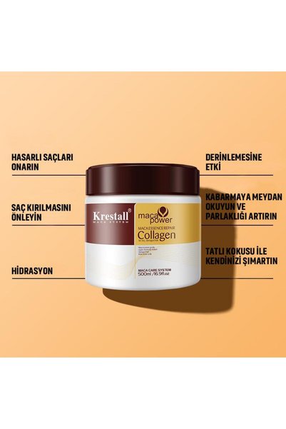 revola Keratın Şampuanı 100ml+krestall Collegen Saç Bakım Onarıcı Maskesı Kur...
