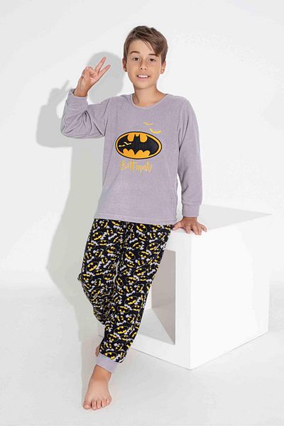 RAPAPA Men's Young and Children's Long Sleeve Fleece Fabric Winter Warm Sleepwear Set 3747Gk