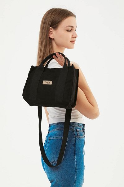 Bagg 25x20x10 Black Canvas Tote Bag