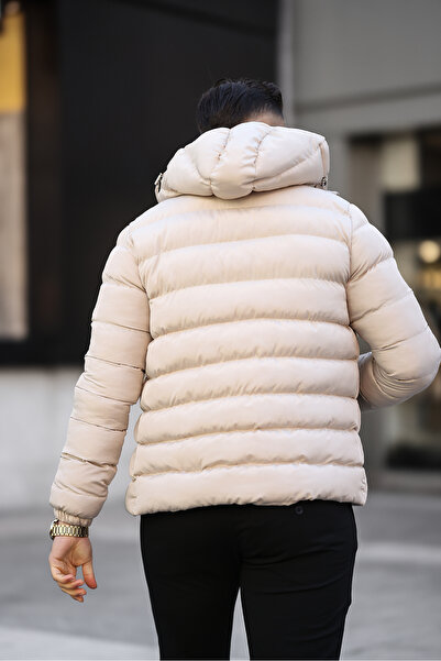 Rogyi Tekstil Su Soğuk Ve Rüzgar Geçirmez Çıkarılabilir Kapüşonlu Kışlık Şişme Premium Mont