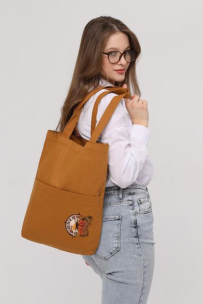 Çınar Bez Çanta Geantă din Gabardină, cu 3 Buzunare, Ceas Fluture