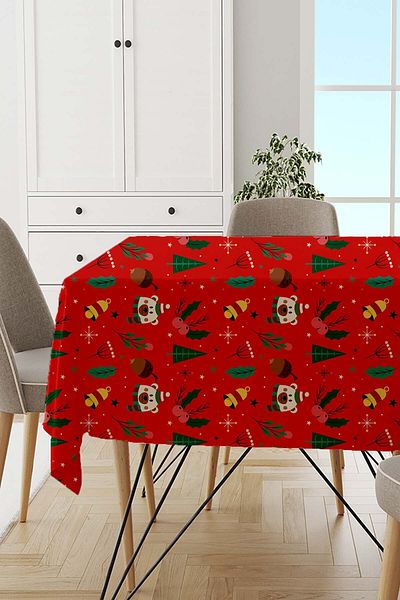 Viva Home New Year Red Christmas Christmas Tablecloth - Mso543