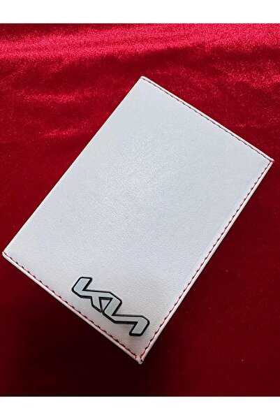 ATTA PAZARLAMA حافظة ترخيص من الجلد الأبيض من زجاج شبكي منقوش، حافظة ترخيص، م...