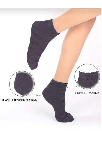 Esinti Жіночі шкарпетки-шкарпетки Зимові рушники Шкарпетки Жіночі рушники-шкарпетки з візерунком Товсті бавовняні шкарпетки 3 пари