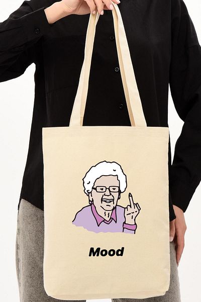 Çınar Bez Çanta Geantă tote Bunica Mood din pânză C0509
