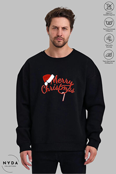 Nyda Collections Srećan Božić/Novu godinu - Unisex majica sa širokim izrezom ...