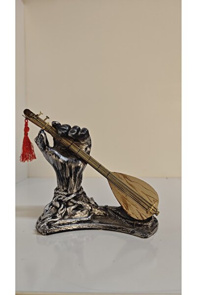 SM Sanat Evi El Sazları Seyyar Dekoratif Biblo - Gümüş Eskitme