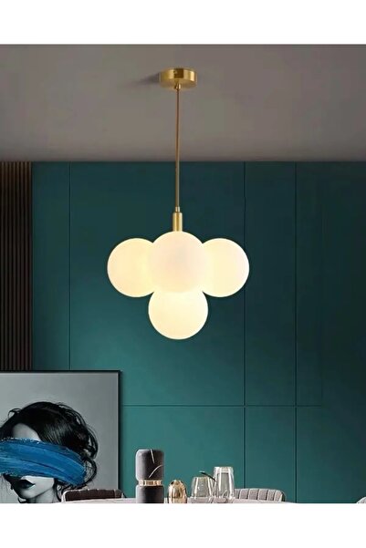 yürüyenlightt Yürüyen Abajur Modern 5 Camlı Avize