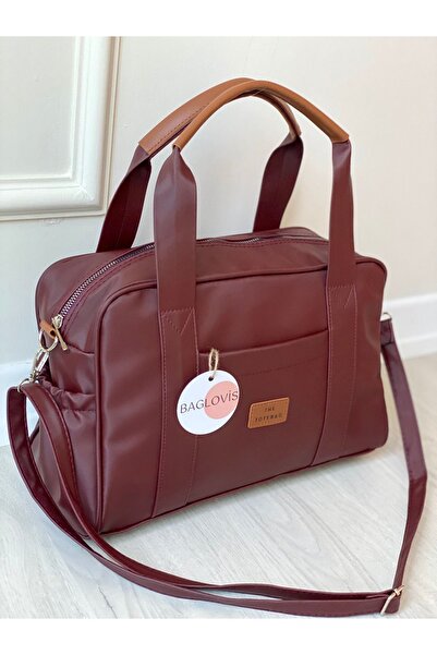 BAGLOVİS ÖN VE YAN CEP DETAYLI İÇ ASTARLI SATEN ORTA BOY ÇANTA