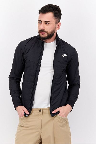 Brooks Men Sportswear Fit Long Sleeve Outdoor Jacket, Black