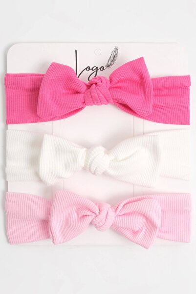 LOGO AKSESUAR مجموعة باندانا للفتيات الصغيرات بعمر 0-3 سنوات مكونة من 3 قطع (...