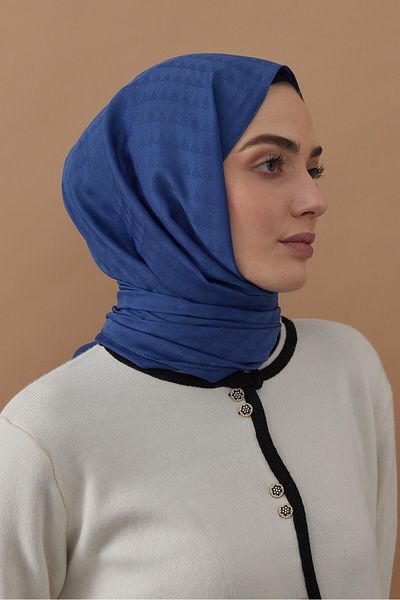 Modakaşmir Şal cu model triunghi din seria Soft Jacquard