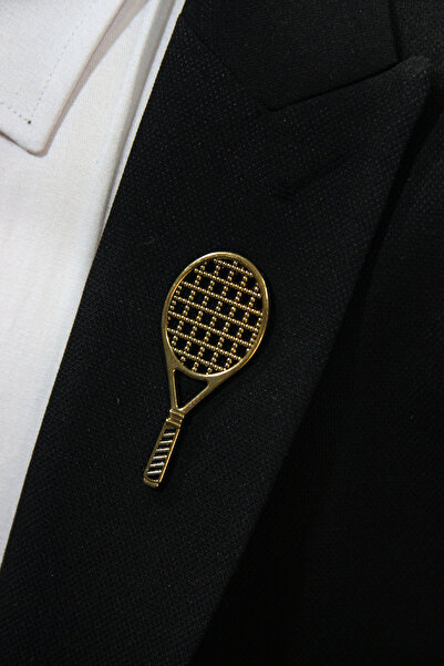 Elegante Cravatte Raket Şeklinde Broş Ceket Yaka İğnesi