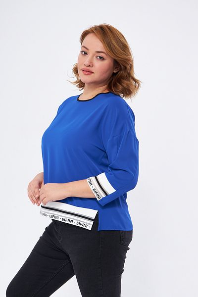 UNIQUE LADY Striped Sports Blouse