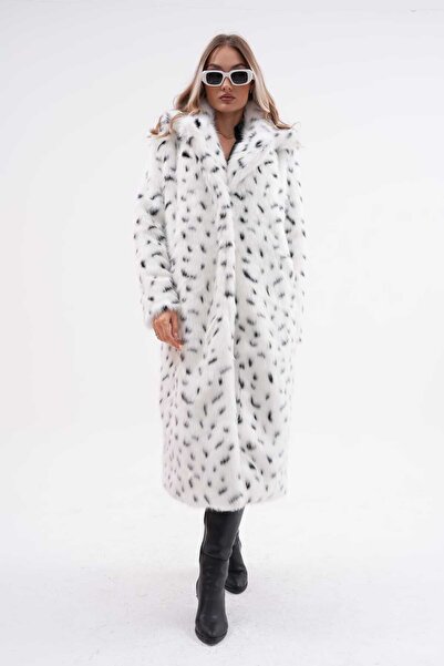 NAVY ΜΑΚΡΥ ΜΠΟΥΦΑΝ SNOW LEOPARD