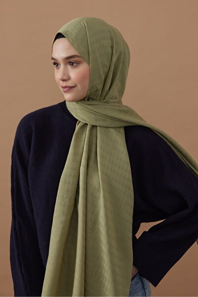 Modakaşmir Soft Jacquard Series Triangle Pattern Shawl