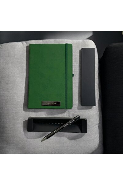 Eren Ofis Kişiye Özel Isimli Kenar Boyalı Ajanda - Kalem Seti