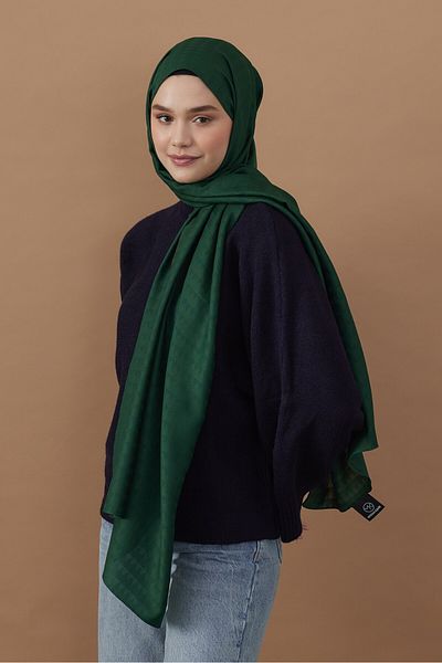 Modakaşmir Σάλι με τριγωνικό σχέδιο σειράς Soft Jacquard