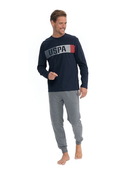 U.S. Polo Assn. ΑΠΟΣΤΟΛΗ US POLO ΒΑΜΒΑΚΙ ΠΟΔΗΛΑΤΟ ΛΑΚΟΣ ΜΑΚΡΥΜΑΝΙΚΗ ΑΝΔΡΙΚΗ ΠΙΤΖΑΜΑ