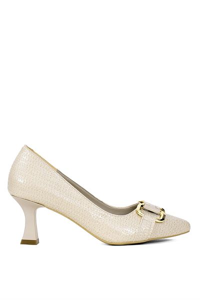 Ayakkabı Fuarı Elit SIS02R - Pantofi clasici cu toc pentru femei, culoarea pielii