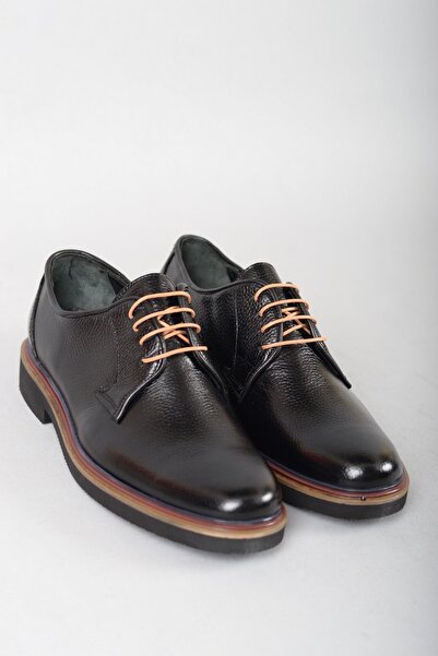 SEÇ KUNDURA SEÇ 203 PANTOFI BĂRBAȚI DIN PIELE AUTENTICĂ CU TALPĂ EVA NEGRU