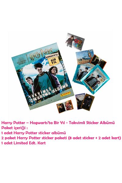 Panini Harry Potter One Year at Hogwarts Sticker Album - Pack of 50 (200 Stickers+50 Cards)