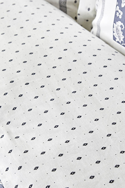 Karaca Home Celerina Mavi %100 Pamuk Çift Kişilik Fitted Nevresim Takımı