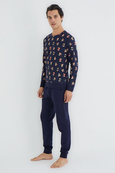 Trendyol Collection Többszínű, normál szabású kötött pizsama szett TMNAW25PT00072