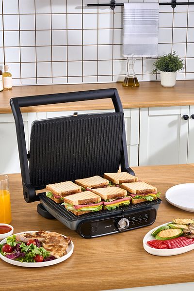 Karaca Gastro Grill Pro 2400W Grill and Toaster Anthracite