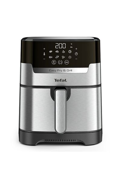 TEFAL مقلاة وشواية رقمية سهلة 2 في 1 - مقلاة هوائية + شواية