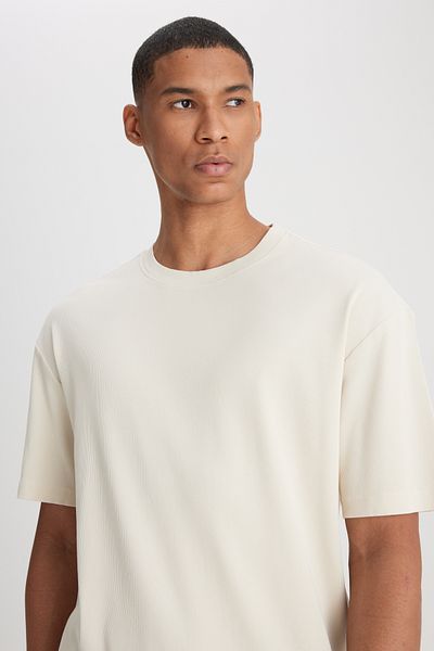 Lee Ανδρικό μπλουζάκι Crew Neck Beige L241569614 Μπλουζάκι Crew Neck