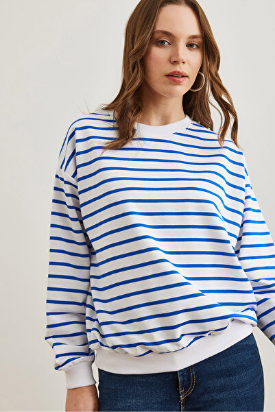 Olalook Λευκό Saks Blue Soft φούτερ - SWT- 19000457