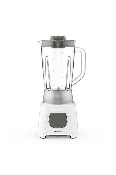 Moulinex Uno 1.5 Litre Blender With 2 Accessories, 450 Watts, White, Plastic, Lm2B3127