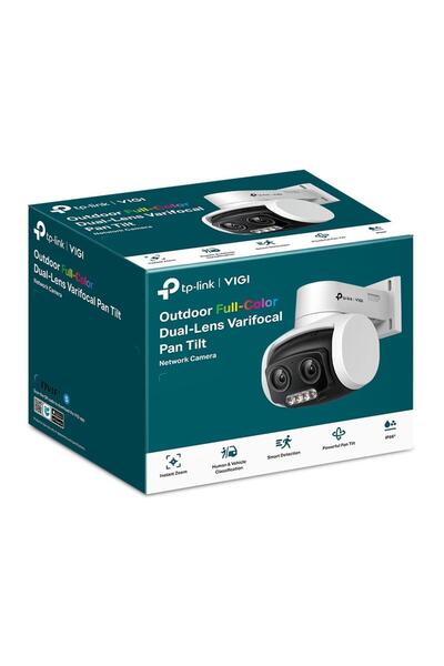 TP-LINK VIGI C540V 4MP Full-Color Dual-Lens PTZ Wi-Fi Kamera (1/3",30fps,FHD,...