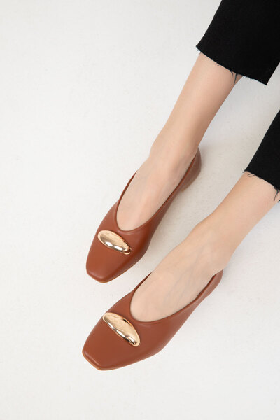 SOHO Tan Women's Ballerinas - 20088 Model