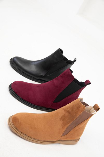 SOHO Tan Suede Γυναικείες Μπότες - 20094 Model Bootie