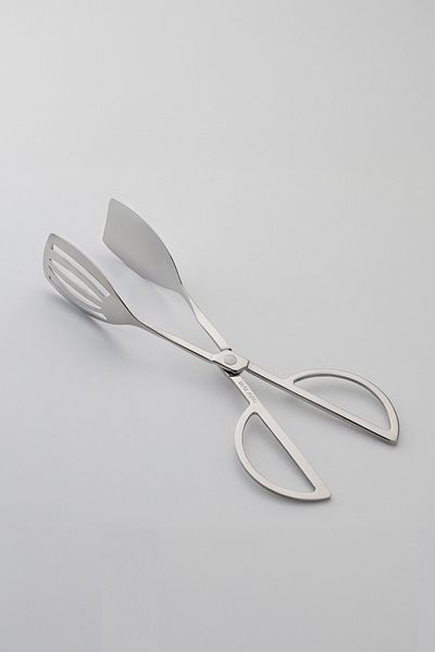 Nehir Simple Stainless Steel Scissors Tongs