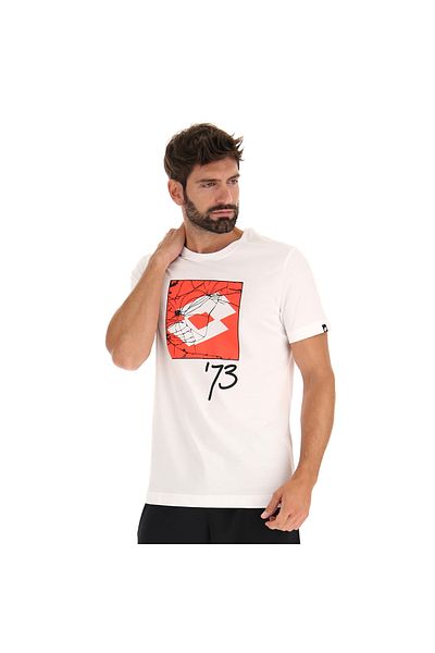 Lotto Losanga Plus V Tee - Bright White