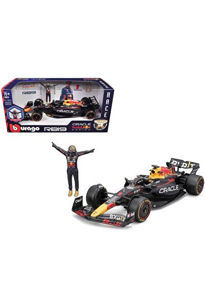 Burago Formula 1 Red Bull F1 RB19 Max Verstappen 1/24 Diecast Model Koleksiyon Araba ve Özel Figür