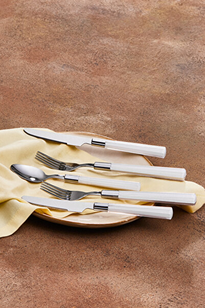 Karaca طقم إفطار أبيض من فلوكا 6 أشخاص - 18 قطعة