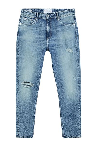 Calvin Klein Jeans Férfi Jean nadrág - logóval, cipzárral és nyomógombokkal, 4 zsebbel, bal színű