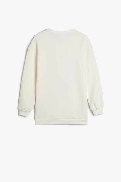Koton Kids Girl's Ecru Sweatshirt - 5Wkg10435Ak