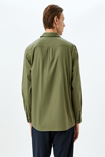 Koton Khaki Herrenhemd 5WAM60138HW