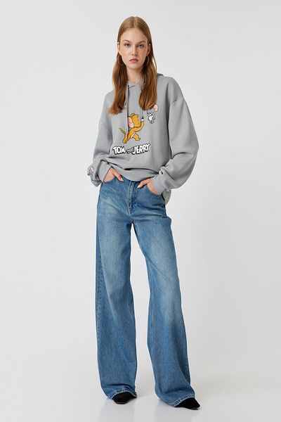 Koton Gray Women's Sweatshirt 5Wal10011Ik