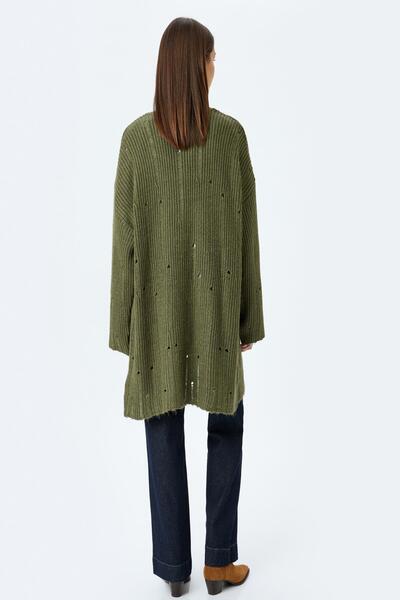 Koton 5Wal90104Ht Model Khaki Women's Cardigan