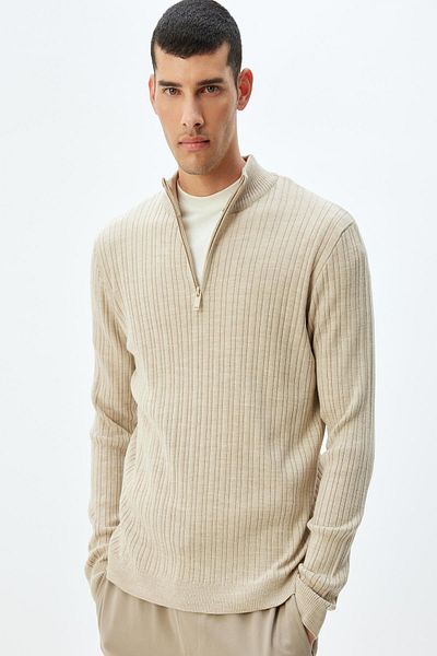 Koton Beigefarbener Herrenpullover – 5WAM70019HT