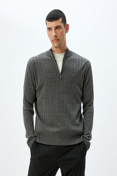 Koton Anthrazitfarbener Herrenpullover – 5WAM70019HT